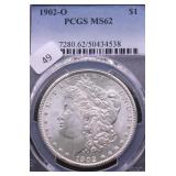 1902 O PCGS MS62 MORGAN DOLLAR