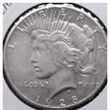 1928 PEACE DOLLAR AU