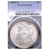 1885 O PCGS MS63 MORGAN DOLLAR