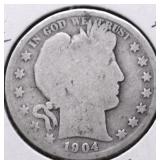 1904 BARBER HALF DOLLAR G