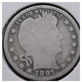 1897 BARBER QUARTER G