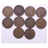 10 INDIAN HEAD CENTS