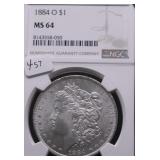 1884 O NGC MS64 MORGAN DOLLAR