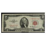 STAR TWO DOLLAR RED SEAL VF