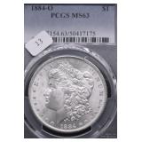 1884 O PCGS MS63 MORGAN DOLLAR