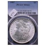 1887 PCGS MS64 MORGAN DOLLAR