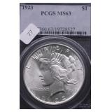 1923 PCGS MS63 PEACE DOLLAR