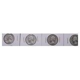 4 SILVER WASHINGTON QUARTERS