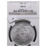 1888 NGC MS63 MORGAN DOLLAR