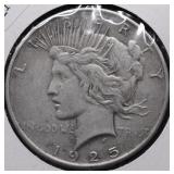 1925 PEACE DOLLAR XF