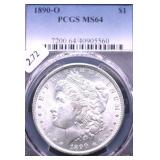 1890 O PCGS MS64 MORGAN DOLLAR