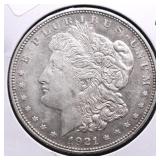 1921 D MORGAN DOLLAR AU