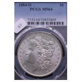 1884 O PCGS MS64 MORGAN DOLLAR