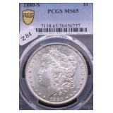 1880 S PCGS MS65 MORGAMN DOLLAR