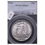 1944 PCGS MS65 WALKING HALF DOLLAR