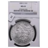 1885 O NGC MS63 MORGAN DOLLAR