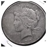 1923 D PEACE DOLLAR VF