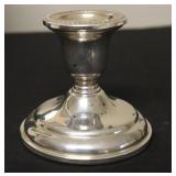 STERLING SILVER SINGLE CANDLE HOLDER  3"