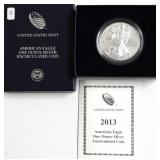 2013 W SILVER EAGLE W BOX PAPERS