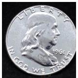 1961 PROOF FRANKLIN HALF DOLLAR