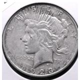 1923 D PEACE DOLLAR XF