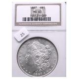 1887 NGC MS63 MORGAN DOLLAR