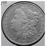 1921 D MORGAN DOLLAR XF