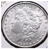 1886 CHOICE BU MORGAN DOLLAR