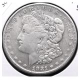 1921 S MORGAN DOLLAR XF