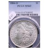 1884 O PCGS MS63 MORGAN DOLLAR