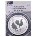 2017 PCGS MS70 AUSTRALIA ROOTER