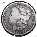 1897 O MORGAN DOLLAR VG