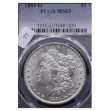 1884 O PCGS MS63 MORGAN DOLLAR