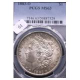 1883 O PCGS MS63 MORGAN DOLLAR