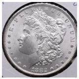 1882 CC GEM BU MORGAN DOLLAR