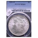 1885 O PCGS MS64 MORGAN DOLLAR