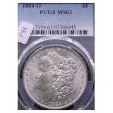 1884 O PCGS MS63 MORGAN DOLLAR