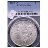 1885 O PCGS MS64  MORGAN DOLLAR