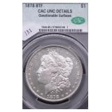 1878 8 TF CAC UNC DETAILS MORGAN DOLLAR