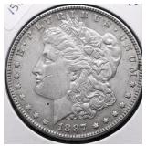 1887 MORGAN DOLLAR AU