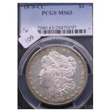 1878 CC PCGS MS63 MORGAN DOLLAR