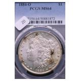 1884 O PCGS MS64 MORGAN DOLLAR