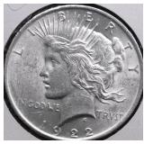 1922 PEACE DOLLAR UNC