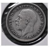 1932 G BRIT SILVER 3 PNCE VF