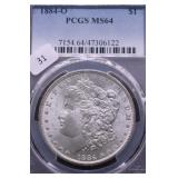 1884 O PCGS MS64 MORGAN DOLLAR