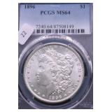 1896 PCGS MS64 MORGAN DOLLAR