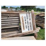 2 Woolems Hardwoods Post Signs