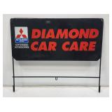 Mitsubishi Car Care Rack Topper Sign