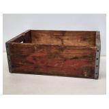 1954 Wooden Squirt Bottle Crate