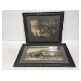 2 Early Pictures With Matching Frames